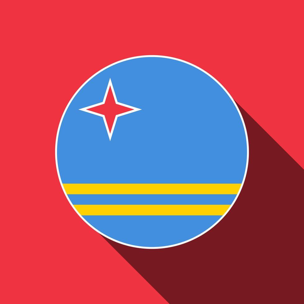 pays aruba. drapeau aruba. illustration vectorielle. vecteur