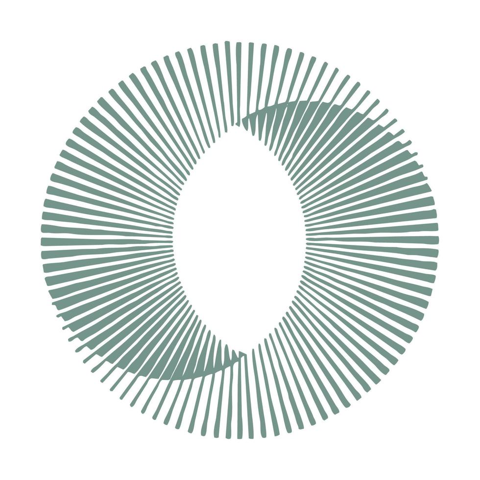 cercle abstrait sous la forme d'une bande de mobius vecteur