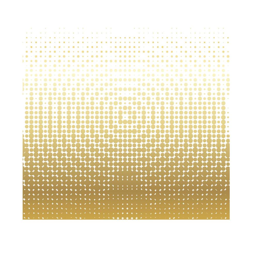 collection vectorielle de carrés monochromes géométriques d'encre demi-teinte dorée vecteur