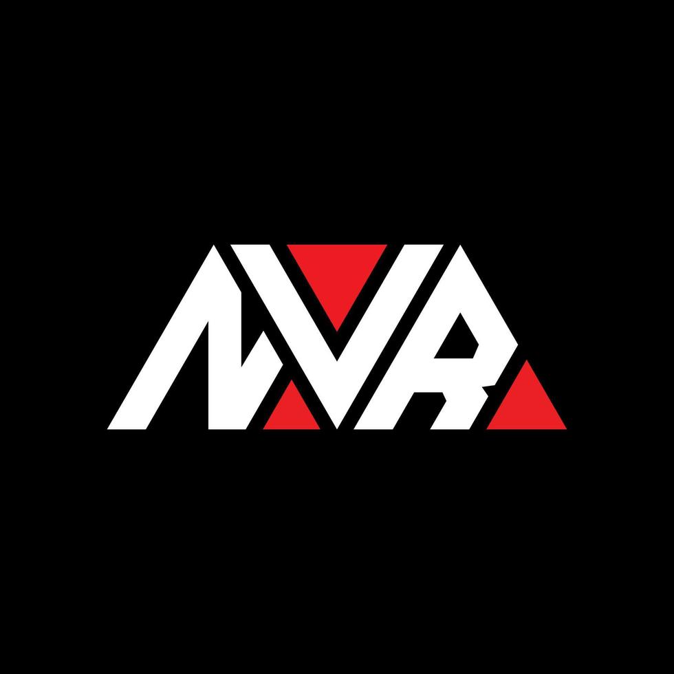 création de logo de lettre triangle nvr avec forme de triangle. monogramme de conception de logo triangle nvr. modèle de logo vectoriel triangle nvr avec couleur rouge. logo triangulaire nvr logo simple, élégant et luxueux. nvr