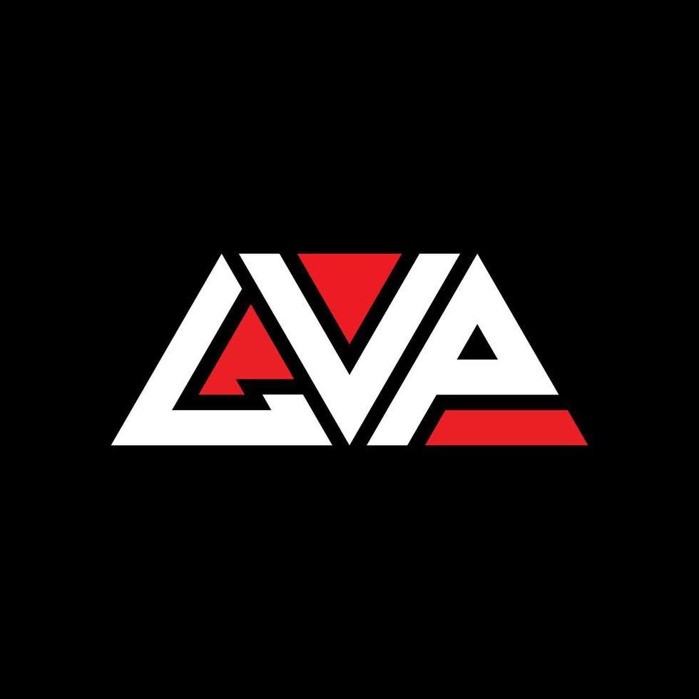 création de logo de lettre triangle lvp avec forme de triangle. monogramme de conception de logo triangle lvp. modèle de logo vectoriel triangle lvp avec couleur rouge. logo triangulaire lvp logo simple, élégant et luxueux. pvl