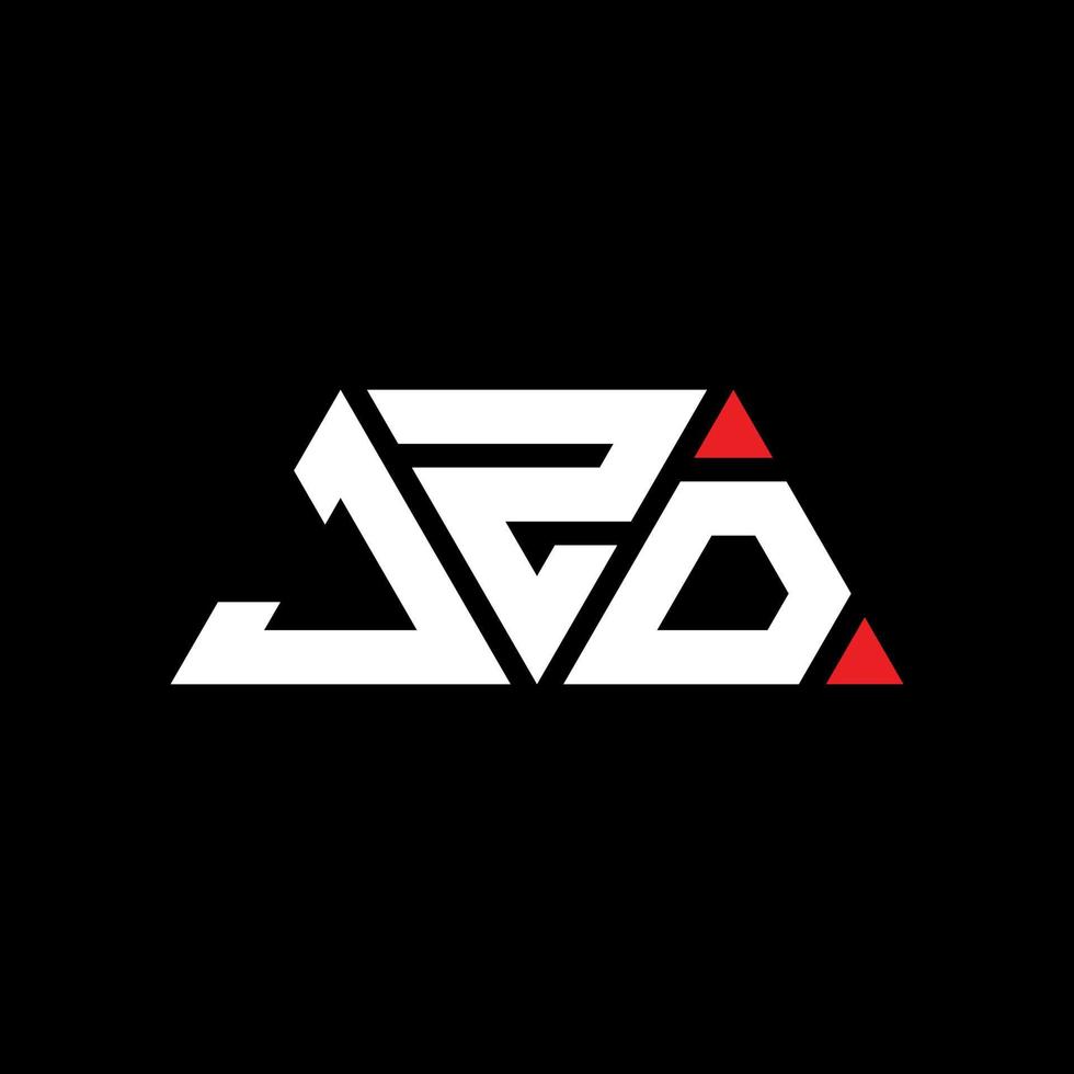 création de logo de lettre triangle jzd avec forme de triangle. monogramme de conception de logo triangle jzd. modèle de logo vectoriel triangle jzd avec couleur rouge. logo triangulaire jzd logo simple, élégant et luxueux. jzd