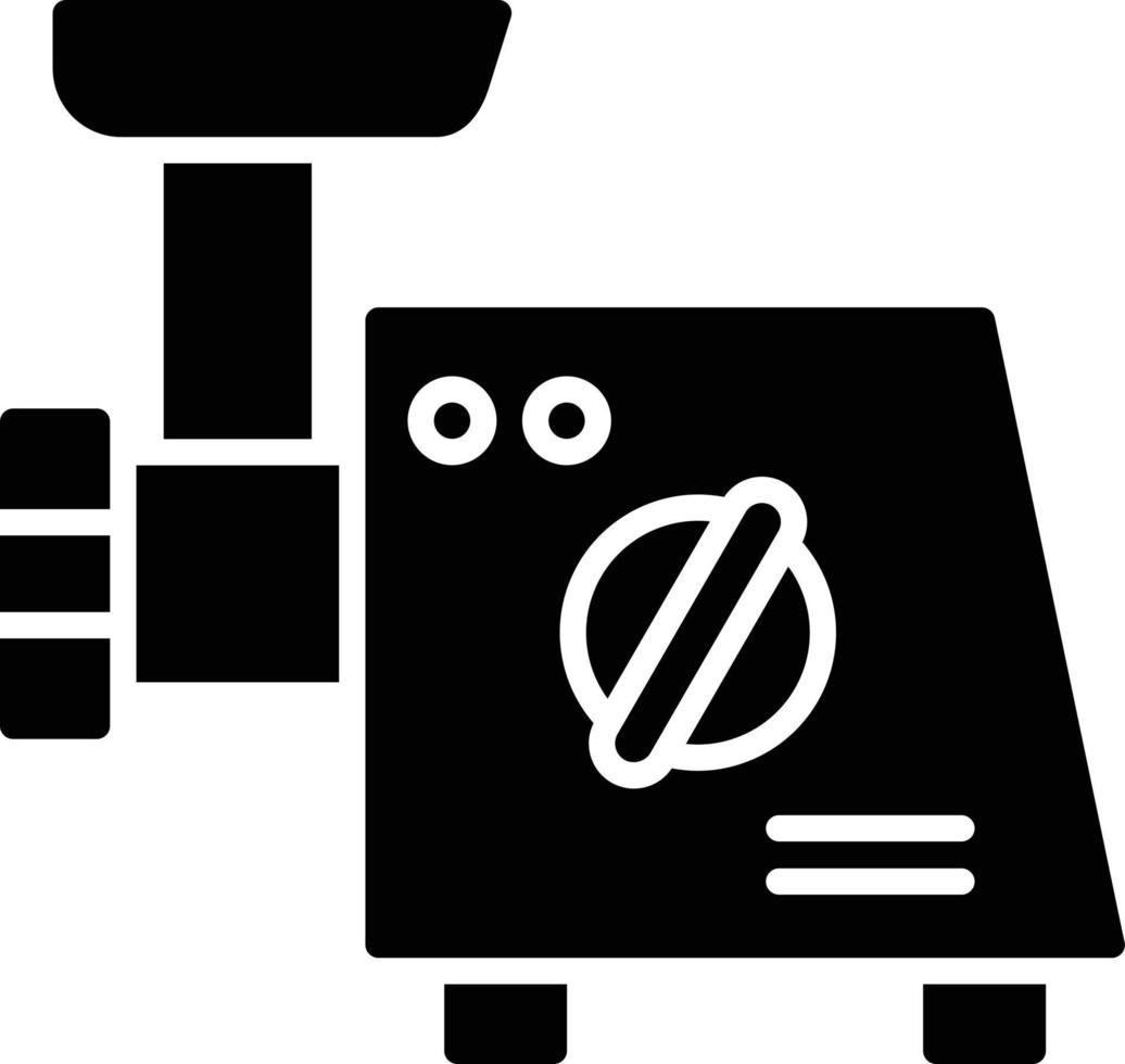icône de glyphe de hachoir à viande vecteur