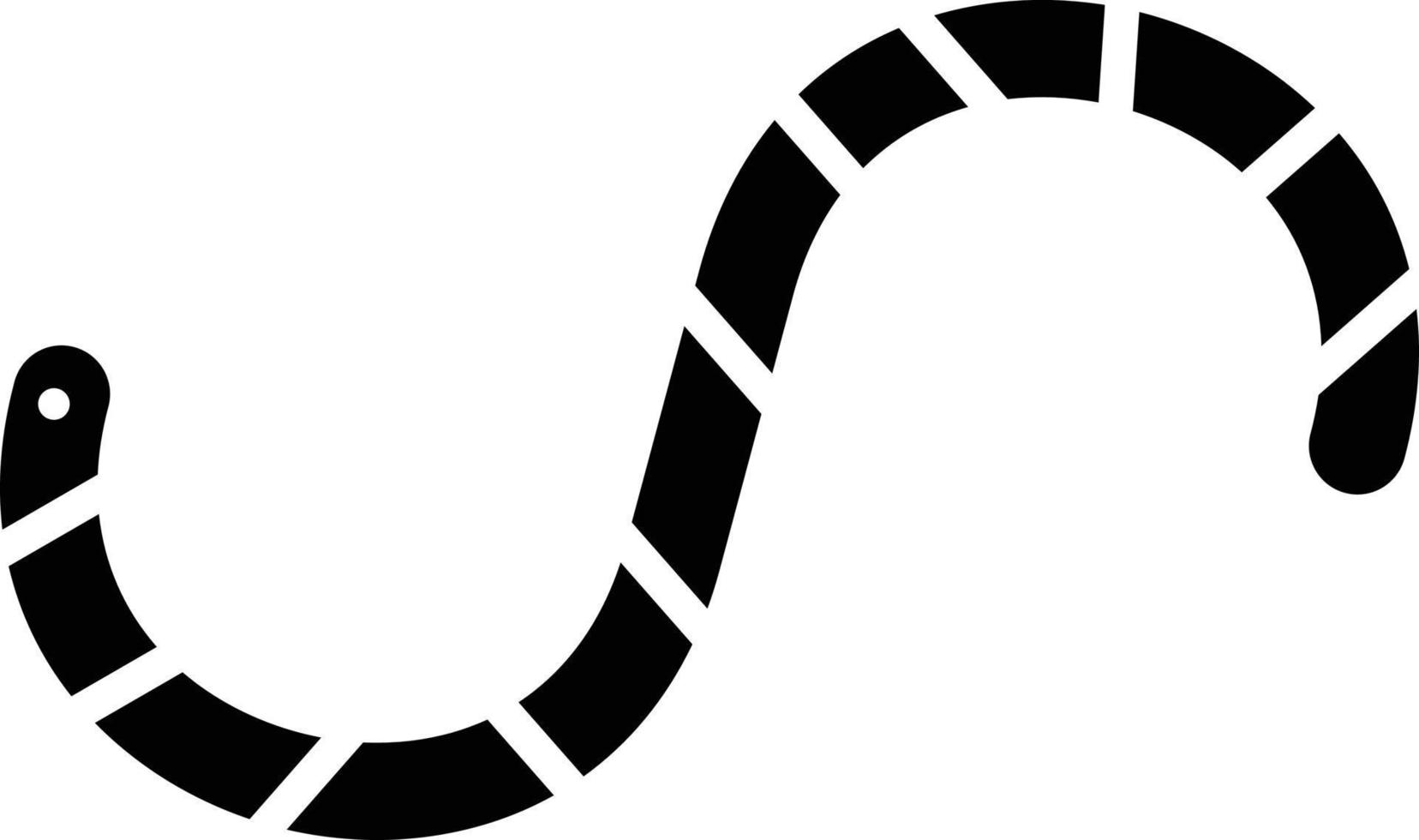 icône de glyphe de ver vecteur