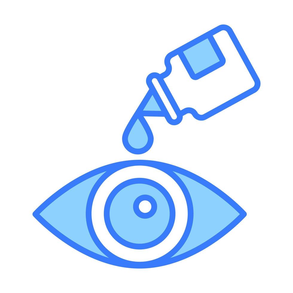 conception de concepts modernes de gouttes oculaires, illustration vectorielle vecteur