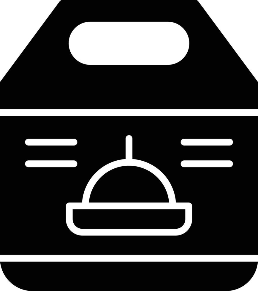 icône de glyphe de livraison de nourriture vecteur