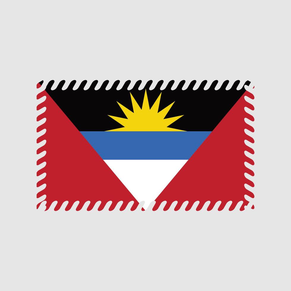 vecteur de drapeau antigua et barbuda. drapeau national
