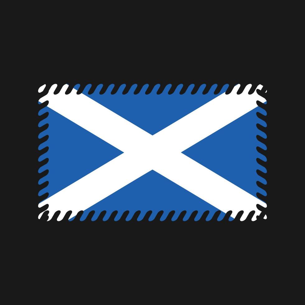 vecteur de drapeau écossais. drapeau national