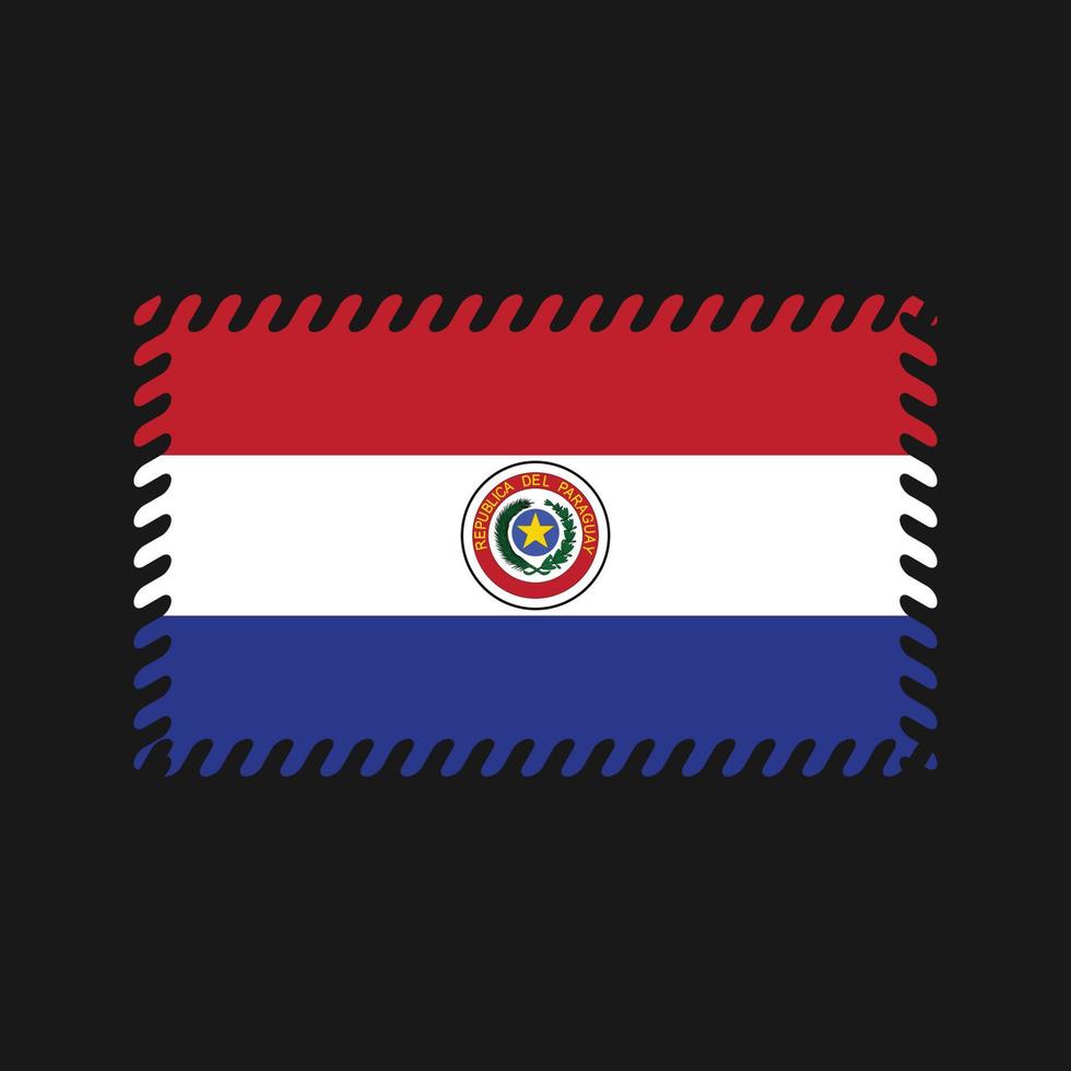 vecteur de drapeau du paraguay. drapeau national