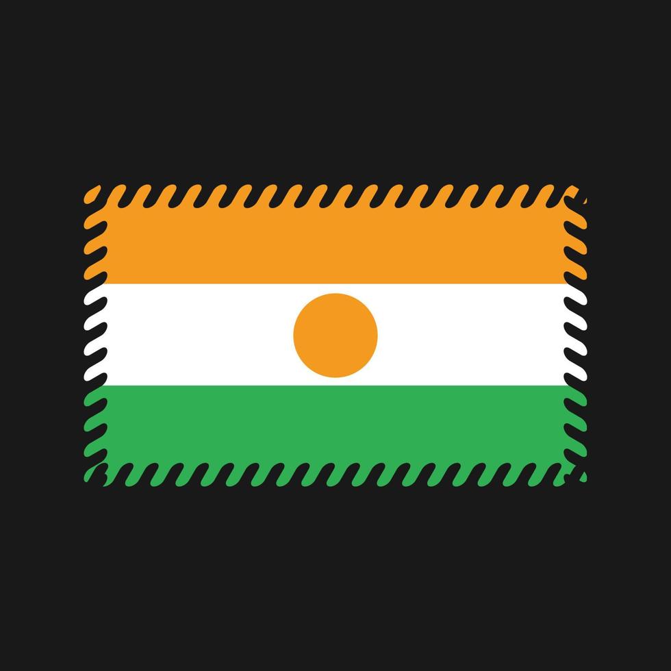 vecteur de drapeau du Niger. drapeau national