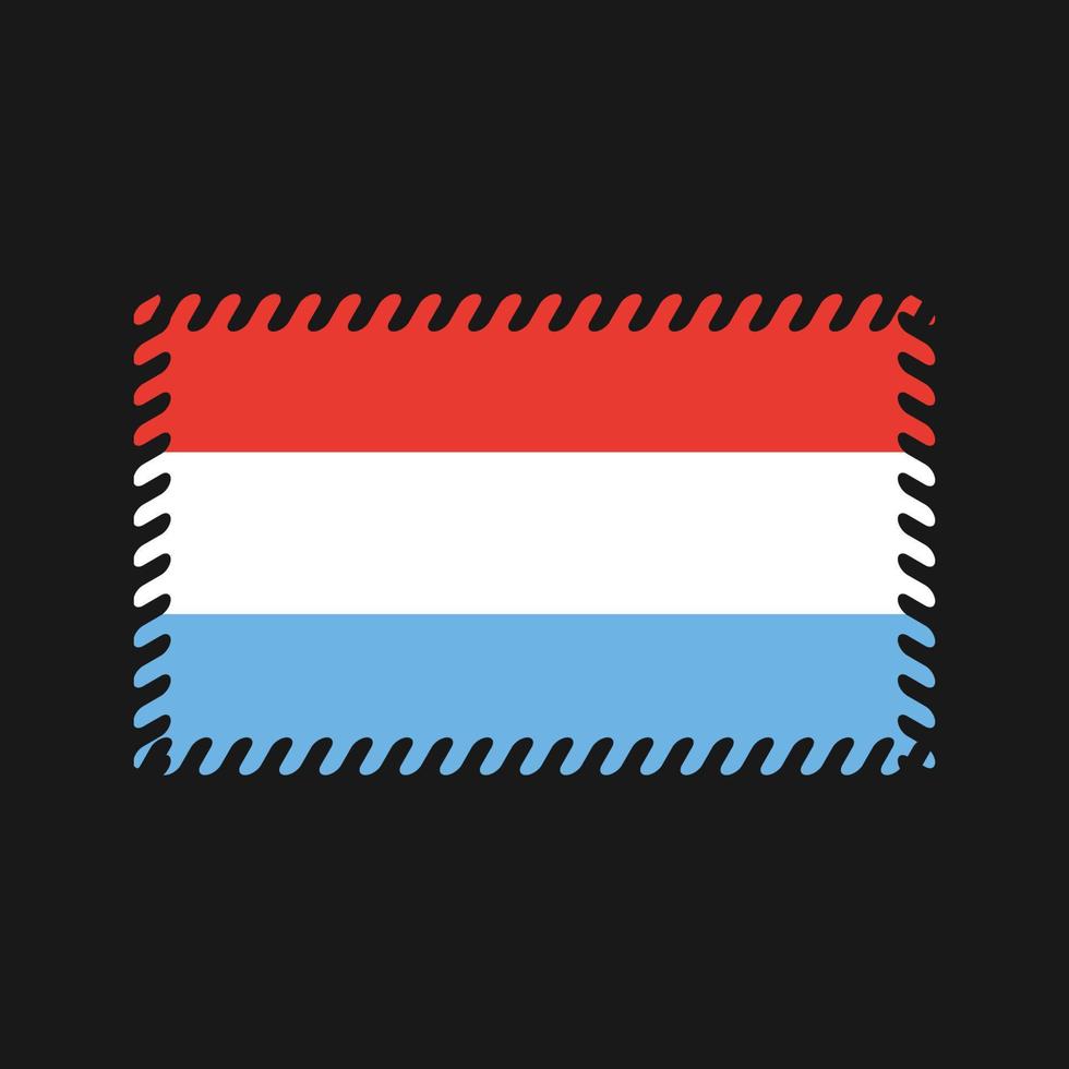 vecteur de drapeau luxembourgeois. drapeau national