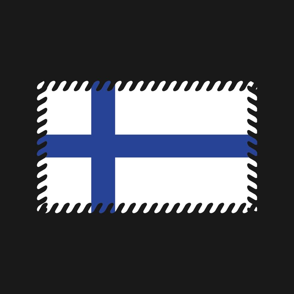 vecteur de drapeau finlandais. drapeau national