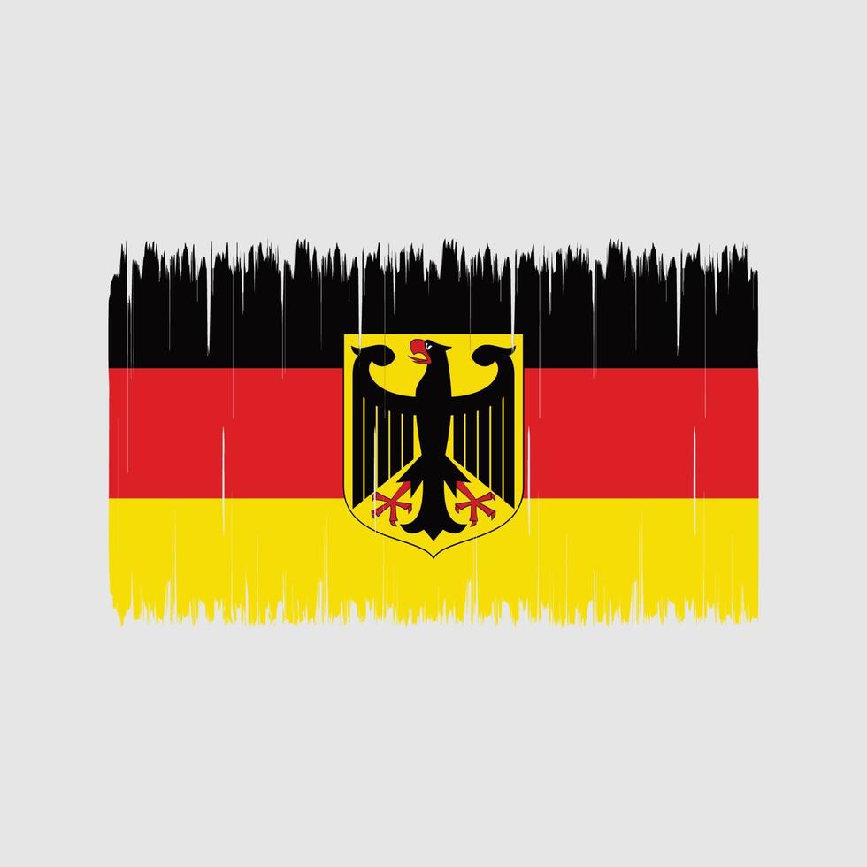 brosse drapeau allemagne. drapeau national vecteur