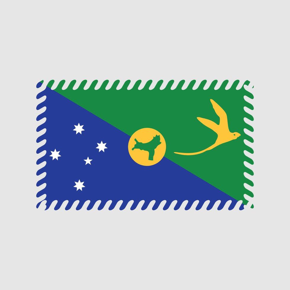 vecteur de drapeau des îles de noël. drapeau national