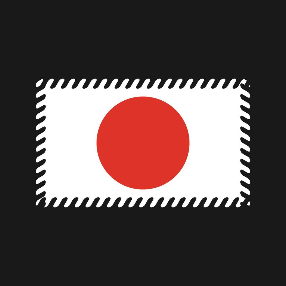 vecteur de drapeau du Japon. drapeau national