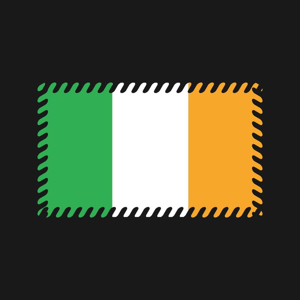 vecteur de drapeau d'irlande. drapeau national