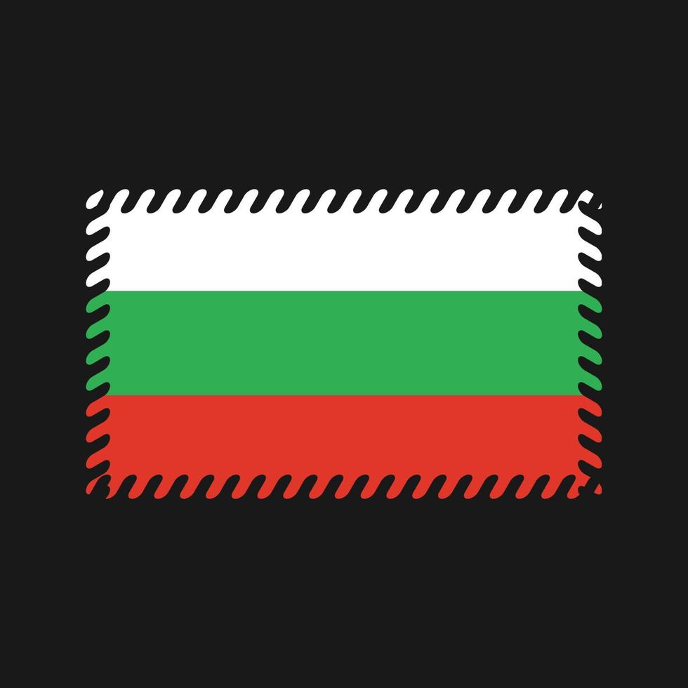 vecteur de drapeau de Bulgarie. drapeau national