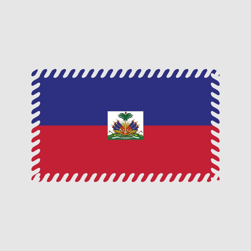 vecteur de drapeau d'Haïti. drapeau national