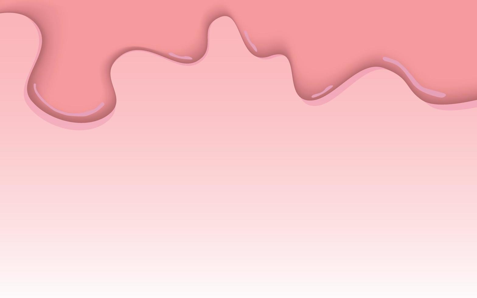 peinture couleur rose dégoulinant, couleur pastel tombant sur le fond. illustration vectorielle vecteur