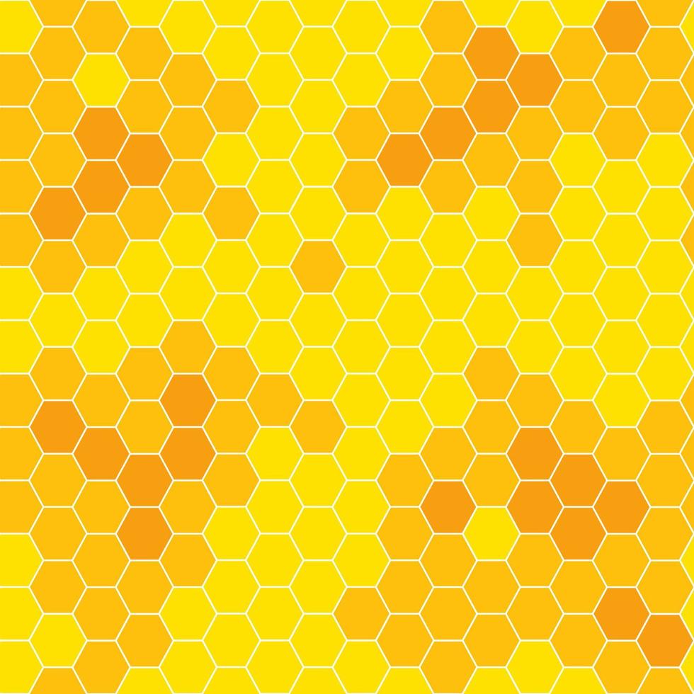 nid d'abeille avec illustration vectorielle de fond de cellules de grille hexagonale. vecteur