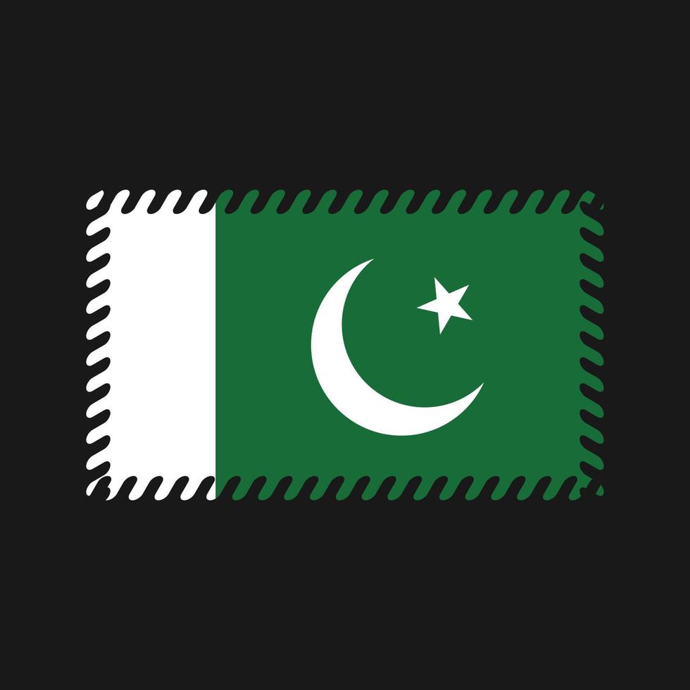 vecteur de drapeau pakistanais. drapeau national