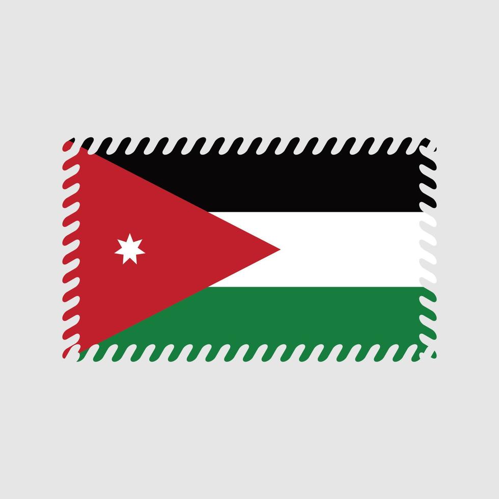 vecteur de drapeau de jordanie. drapeau national