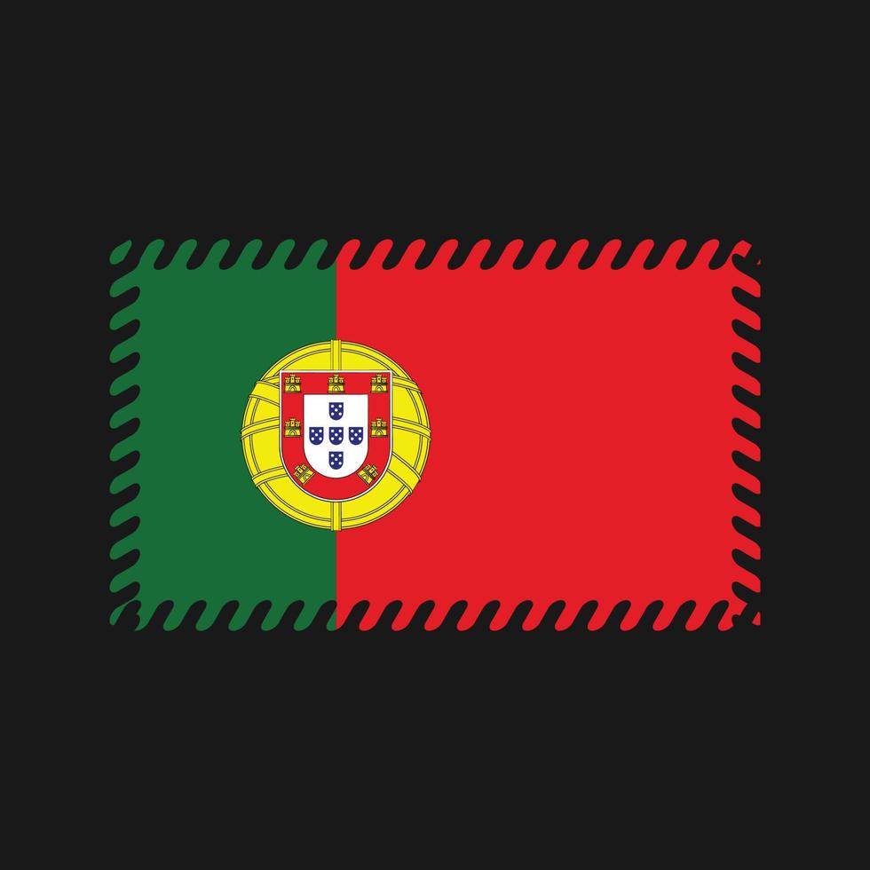 vecteur de drapeau du portugal. drapeau national
