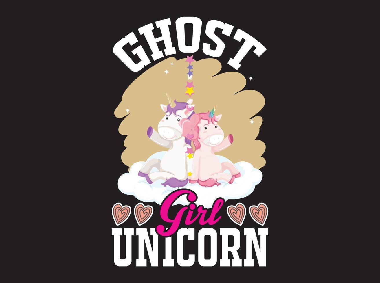 fichier vectoriel de conception de t-shirt licorne