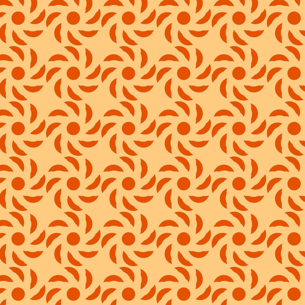 motif géométrique orange et rouge vecteur