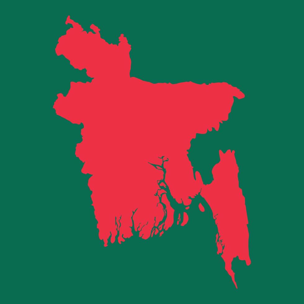 carte du Bangladesh vecteur