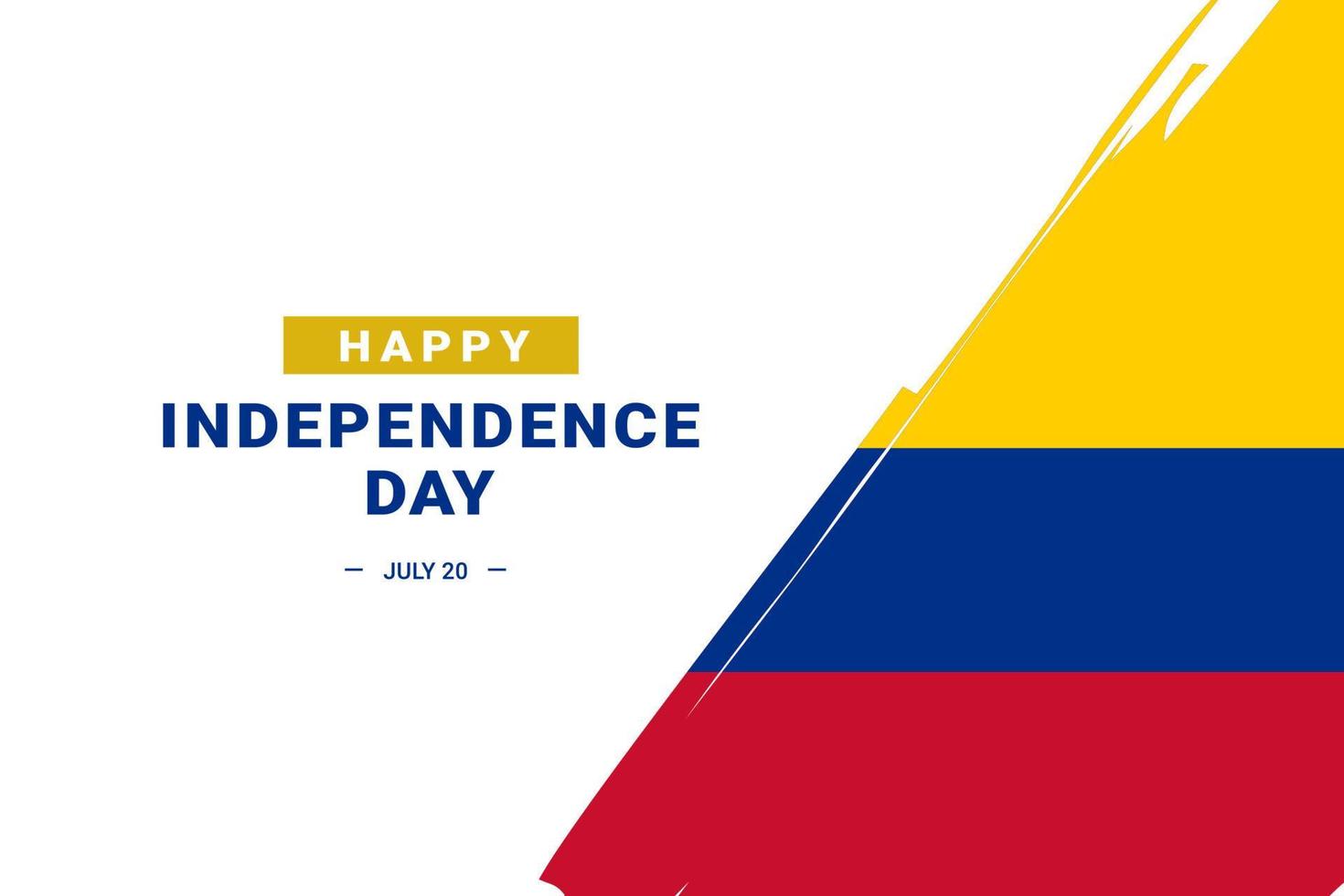 fête de l'indépendance de la colombie vecteur