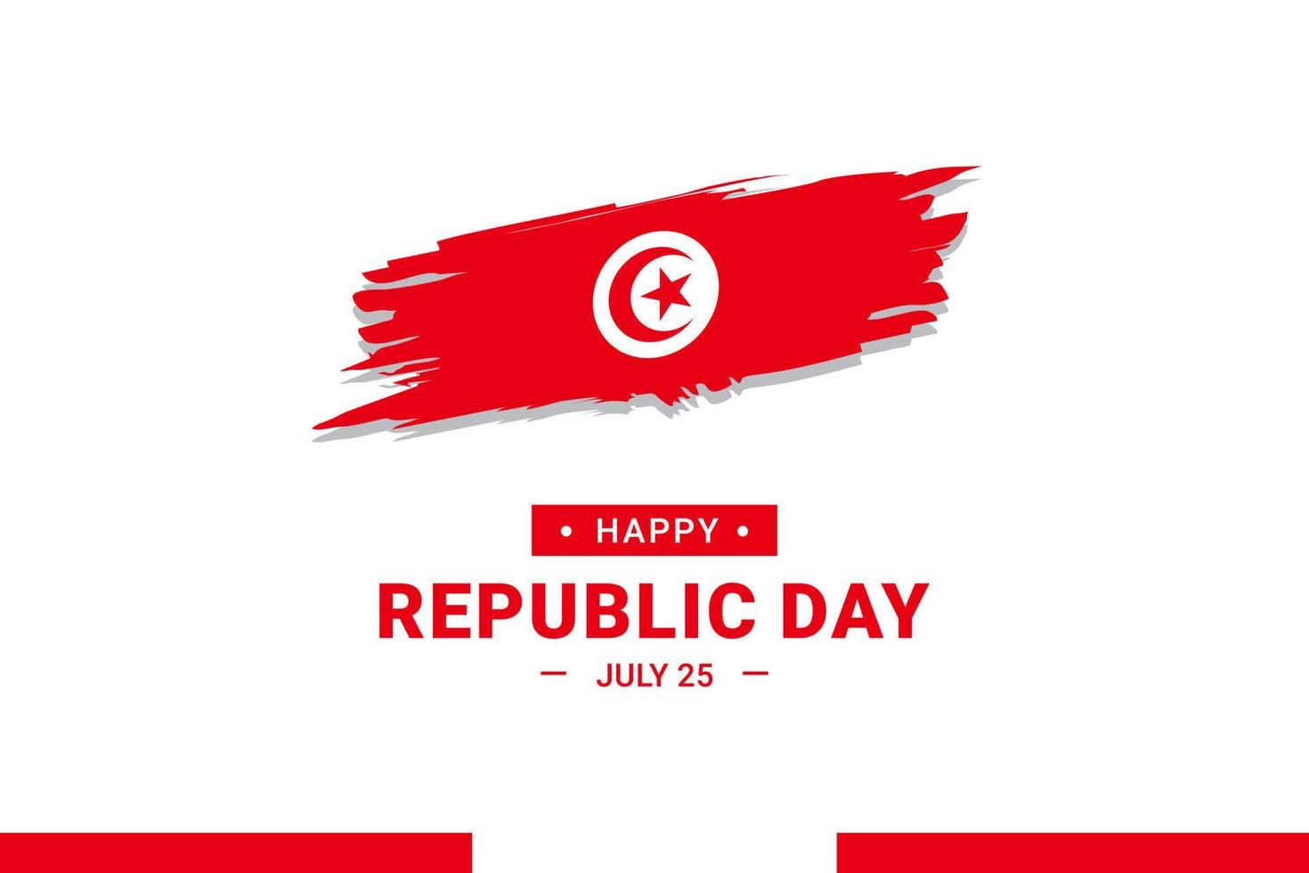 jour de la république tunisienne vecteur