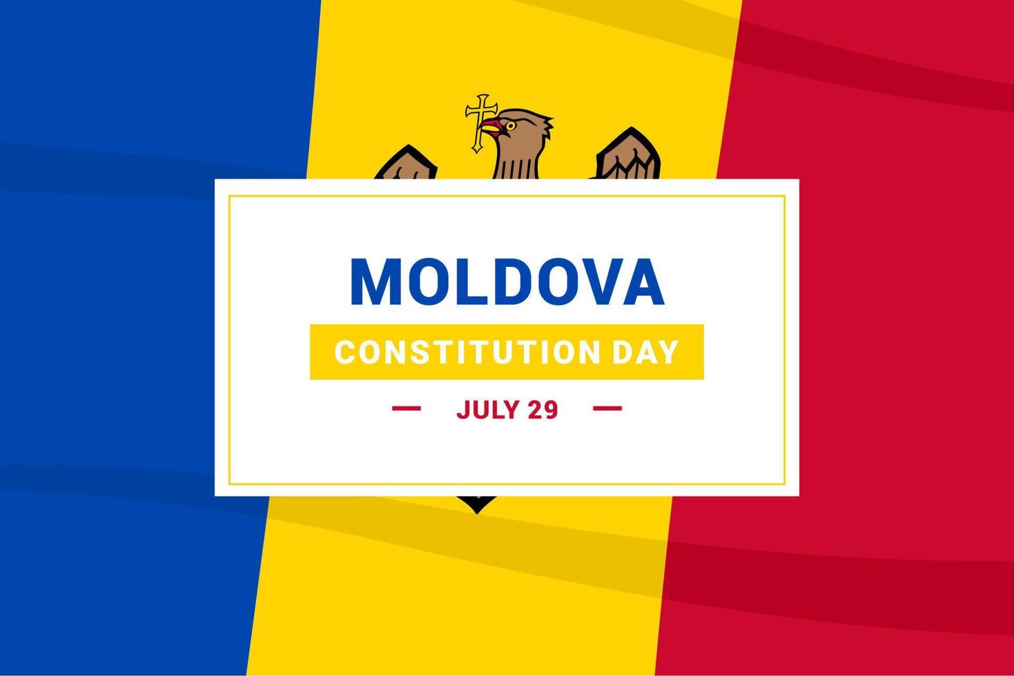 jour de la constitution de la moldavie vecteur