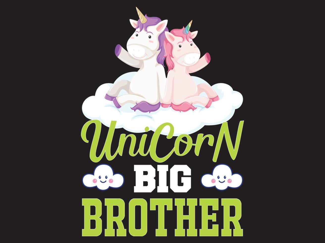 fichier vectoriel de conception de t-shirt licorne