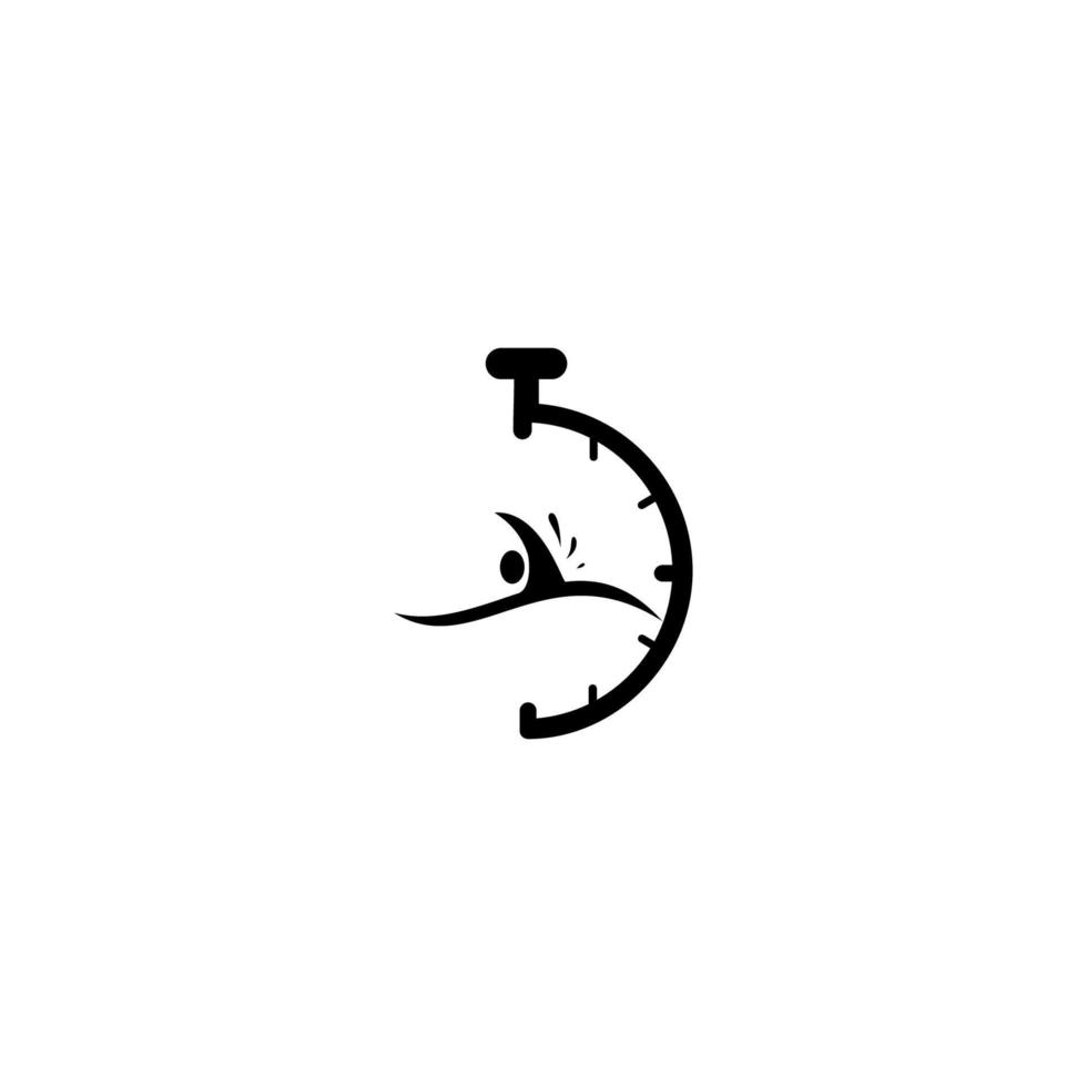 modèle de logo de natation création d'icône vectorielle. illustration vectorielle de style plat tendance logotype moderne design. vecteur