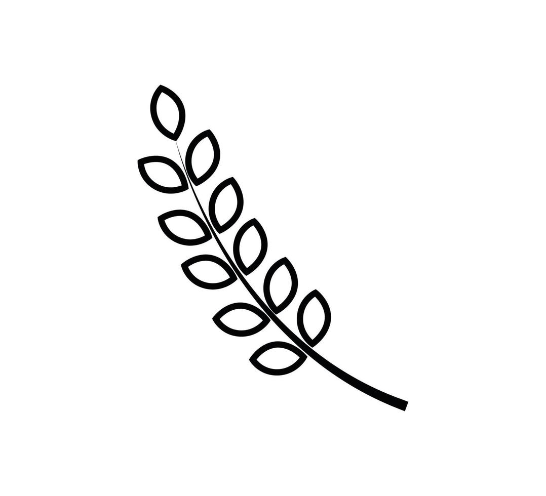 modèle de conception de logo vectoriel icône blé