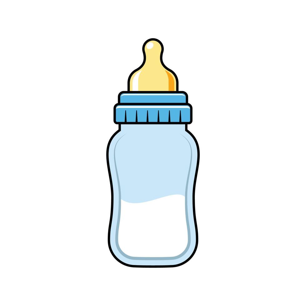 biberon lait accessoires bébé allaitement - icône bleue 14365283 Art  vectoriel chez Vecteezy