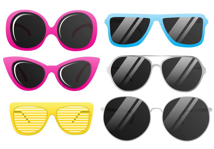 Lunettes de soleil cool vector