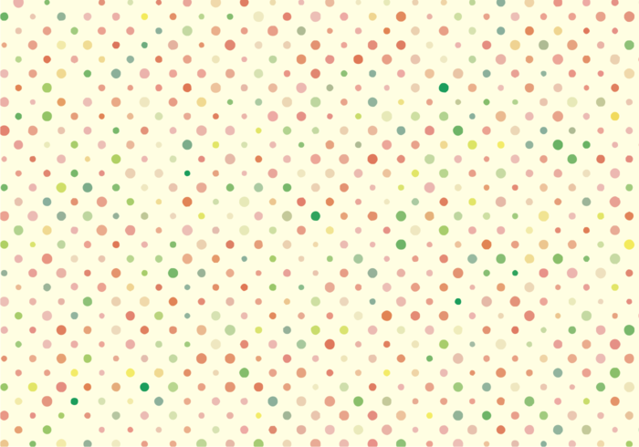 Cute Polka Dots Pattern Free Vector