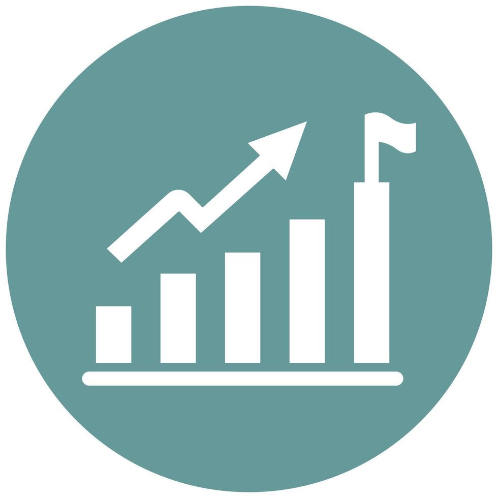 style d'icône de croissance de carrière vecteur