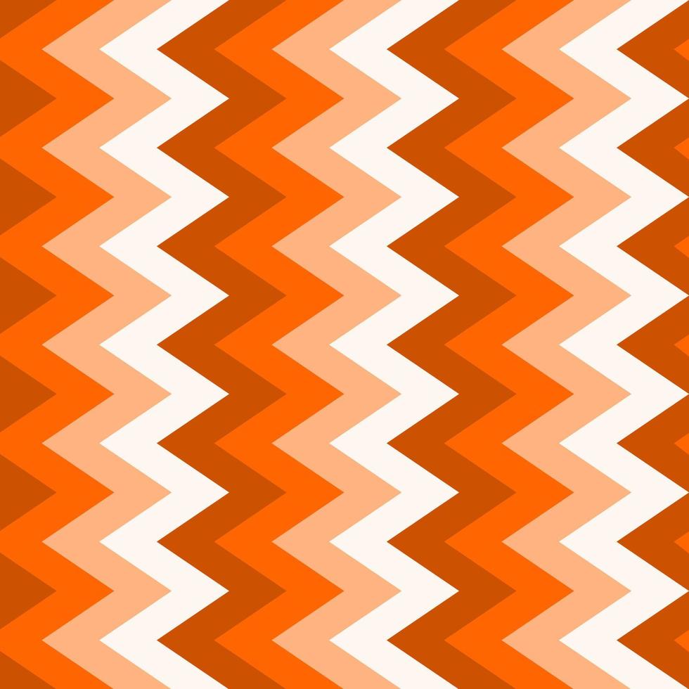 conception de zigzag vertical de modèle vectoriel. couleur ton orange. papier, tissu, tissu, tissu, robe, serviette, couverture, impression de lit, cadeau, cadeau ou emballage. halloween, printemps, automne, concept de récolte, arrière-plan. vecteur