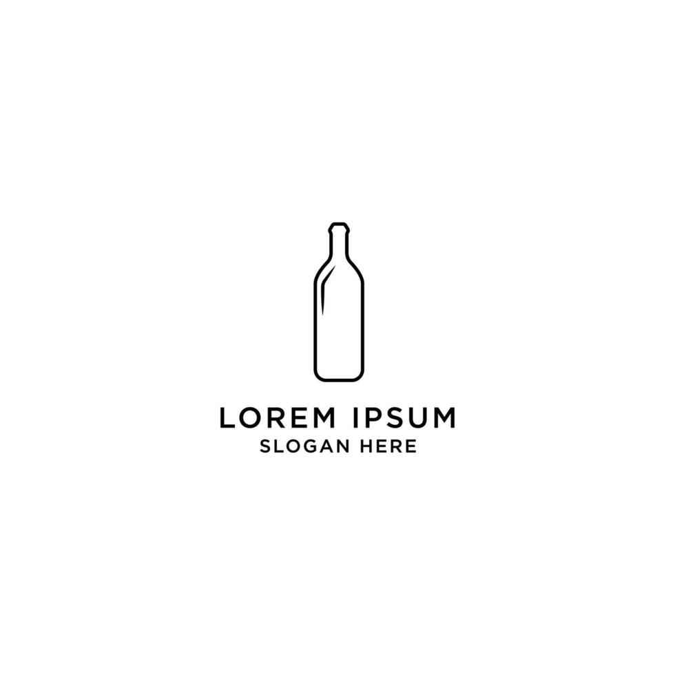icône de bouteille de bière modèle de conception de logo conception graphique illustration vectorielle vecteur