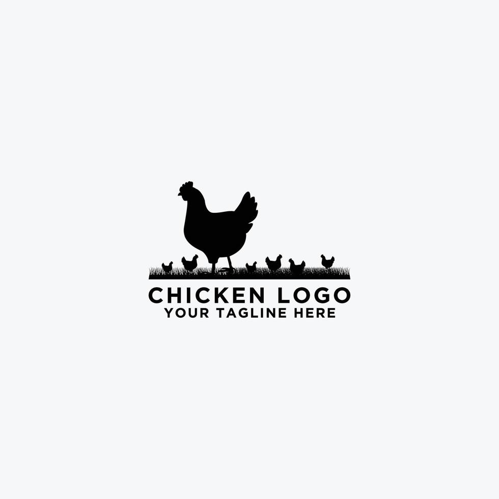collection de vecteur de logo de bétail. conception de poulet. - vecteur