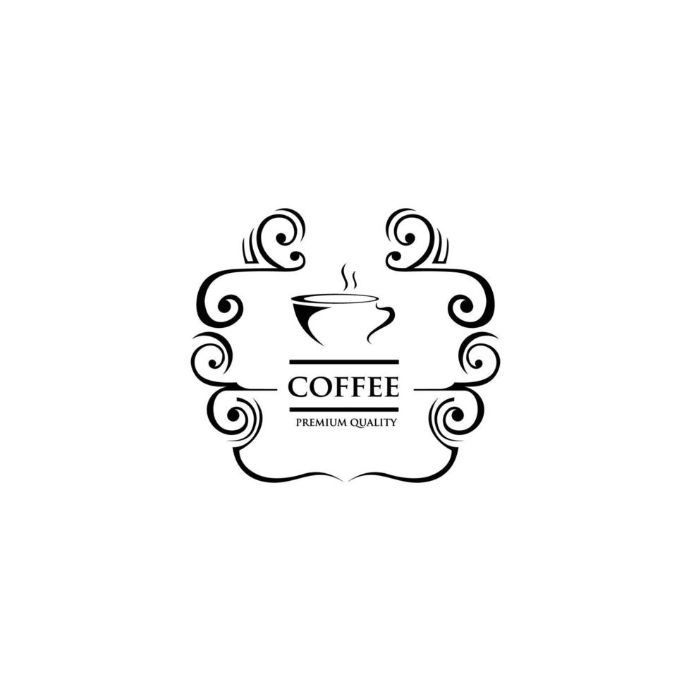 logo du café. étiquettes de café de vecteur. vecteur