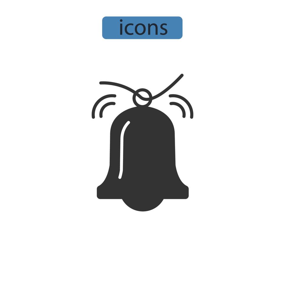 icônes d'alarme symboles éléments vectoriels pour le web infographique vecteur