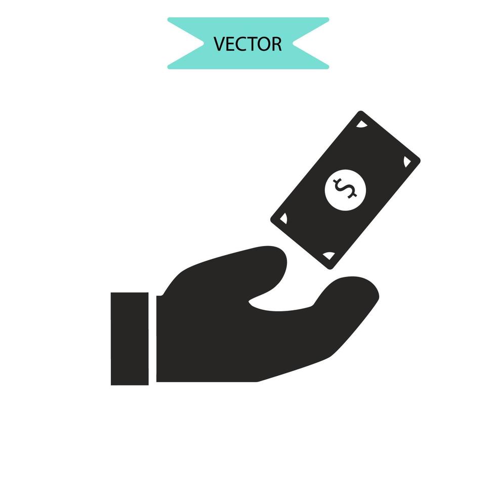 icônes d'argent symboles éléments vectoriels pour le web infographique vecteur