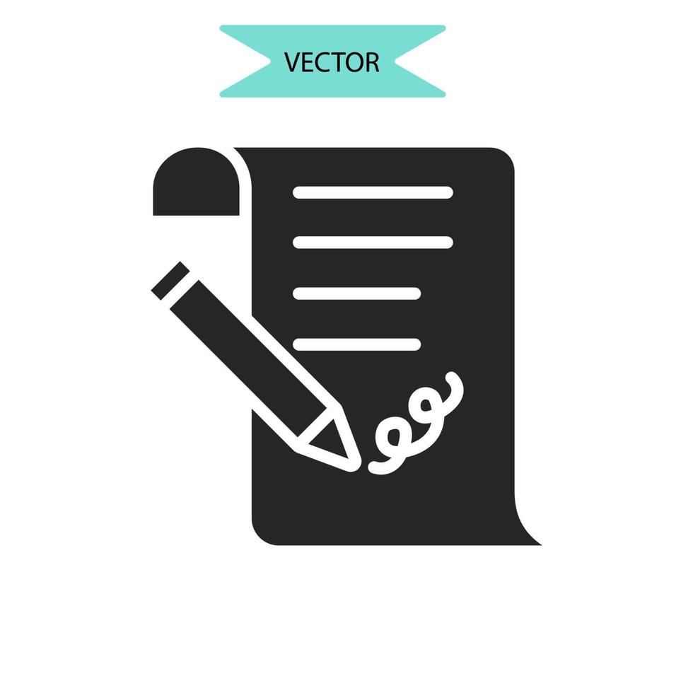 nda icônes symbole éléments vectoriels pour le web infographique vecteur