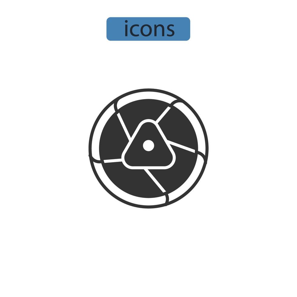 éléments de vecteur de symbole d'icônes de balle pour le web infographique