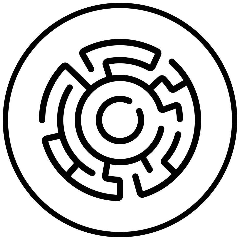 style d'icône de labyrinthe de haie vecteur