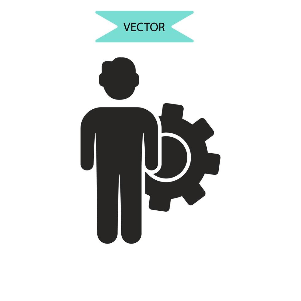 icônes de production symbole éléments vectoriels pour le web infographique vecteur